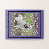 Jigsaw Puzzle White Akita (Horizontal)