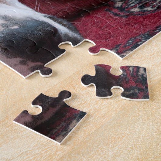 Jigsaw Puzzle: White Boxer Dog Puzzle (Seite)