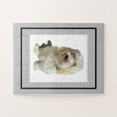 Jigsaw Puzzle White Dog (Horizontal)