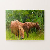 Jigsaw Puzzle Wild Assateague Ponies (Horizontal)