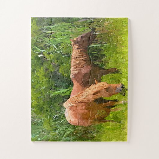 Jigsaw Puzzle Wild Assateague Ponies (Vertikal)