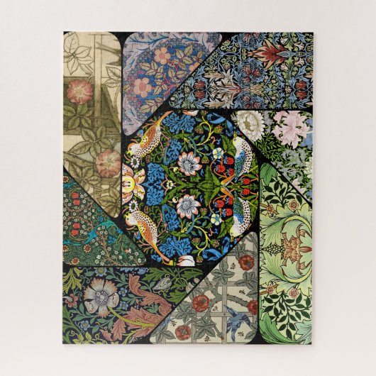 JIGSAW PUZZLE - William Morris Nine Image Collage (Vertikal)