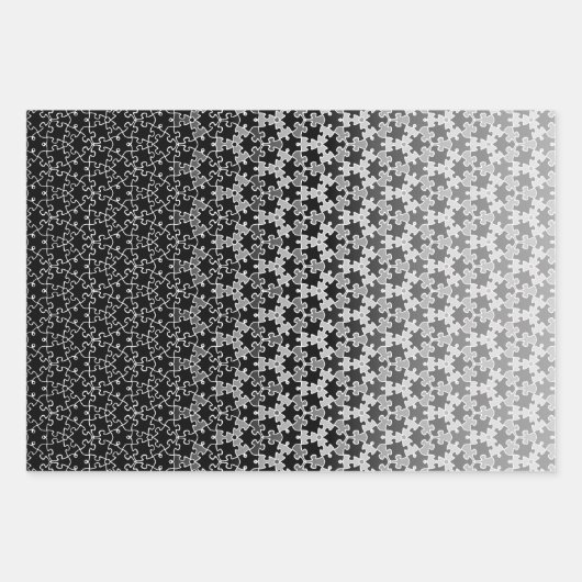 Jigsaw Puzzle Wrapping Paper Set 3 Geschenkpapier Set (Vorderseite 2)