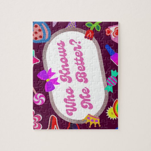 Jigsaw Puzzles – Cute Retro Typography Design for  (Vertikal)