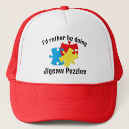 Jigsaw Puzzles Design Hat Truckerkappe
