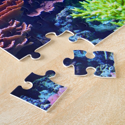Jigsaw, schöne farbenfrohe Unterwasserszene Puzzle (Seite)