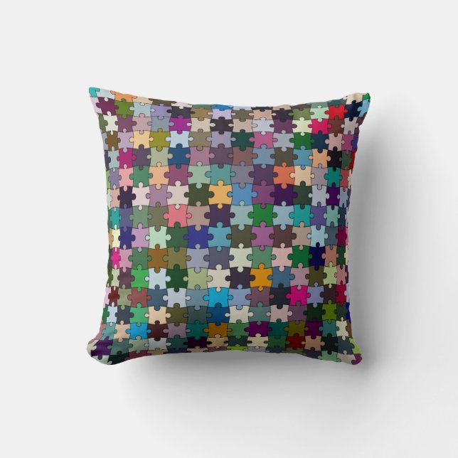 Jigsaw Throw Pillow Kissen (Vorderseite)