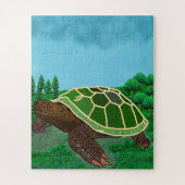 Jigsaw Turtle. Puzzle (Vertikal)
