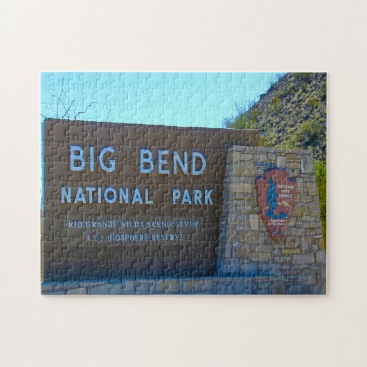 Jigsaws Big Bend Nationalpark Texas. Puzzle (Horizontal)