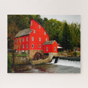 Jigsaws Clinton New Jersey Red Mill. Puzzle