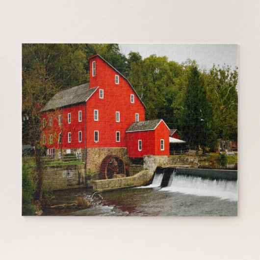 Jigsaws Clinton New Jersey Red Mill. Puzzle (Horizontal)