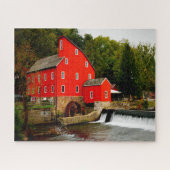 Jigsaws Clinton New Jersey Red Mill. Puzzle (Horizontal)