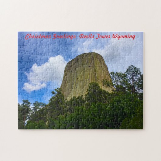 Jigsaws Devils Tower Wyoming USA. Puzzle (Horizontal)