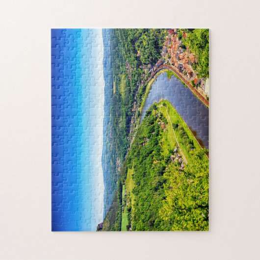 Jigsaws Elbe Valley Schweiz. Puzzle (Vertikal)