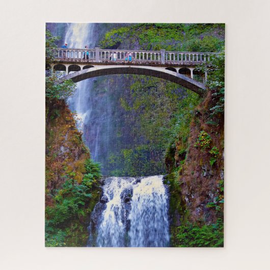 Jigsaws Multnomah Falls Columbia River. Puzzle (Vertikal)