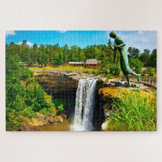 Jigsaws Noccaulula Falls Alabama. Puzzle (Horizontal)