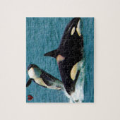 Jigsaws Orcas oder Killer Whales Puzzle (Vertikal)
