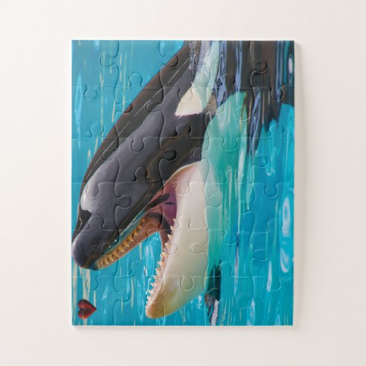 Jigsaws Orcas oder Killer Whales Puzzle (Vertikal)