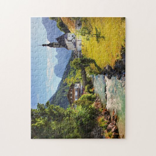 Jigsaws Ramsau Kirche Oberbayern. Puzzle (Vertikal)
