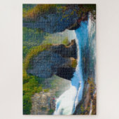Jigsaws Rhine Falls Germany. Puzzle (Vertikal)