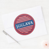 Jihlava City Pride Emblem – Czech Identity Runder Aufkleber (Umschlag)