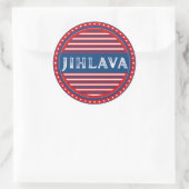 Jihlava City Pride Emblem – Czech Identity Runder Aufkleber (Tasche)
