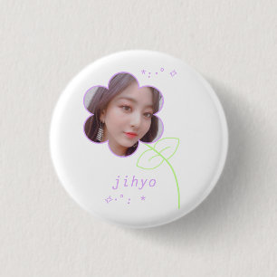 Jihyo Kpop Zweimal Niedliche Teen-Ästhetik Button