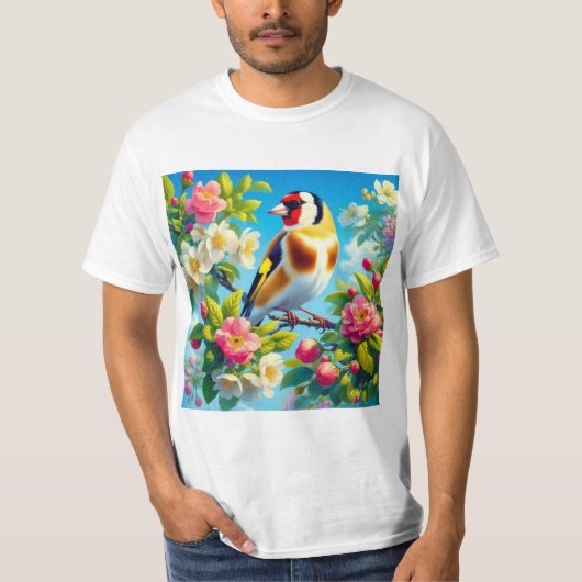 Jilguero en Su Elemento T-Shirt (Vorderseite)