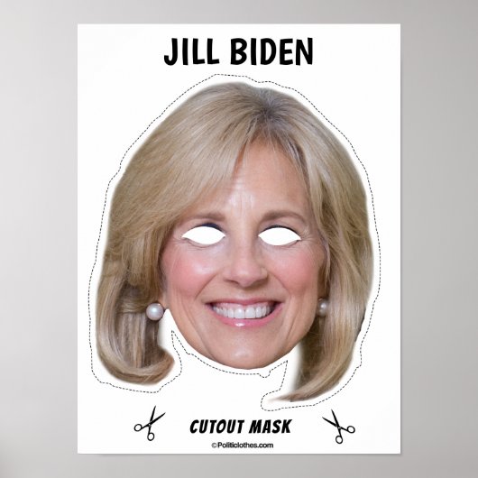 JILL BIDEN Halloween Mask Poster (Vorne)