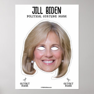 Jill Biden Kostüm-Maske Poster
