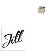Jill name cursive dekorative Skript-Schriftart Gummistempel (Stempel)