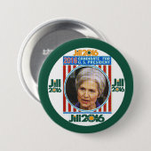 Jill Stein 2016 Button (Vorne & Hinten)