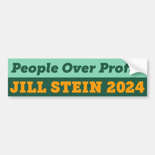 Jill Stein 2024 Autoaufkleber (Vorne)