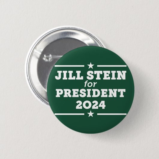 Jill Stein 2024 Button (Vorne & Hinten)