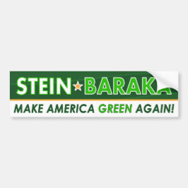 Jill Stein/Baraka - grüner Party-Autoaufkleber Autoaufkleber