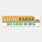 Jill Stein/Baraka - grüner Party-Autoaufkleber Autoaufkleber (Vorne)