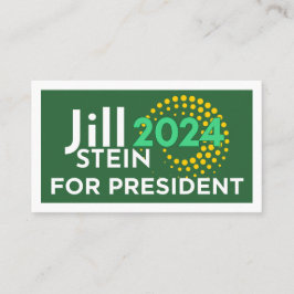 Jill Stein für das Zitat von Präsident 2024 Telefonnummerkarte
