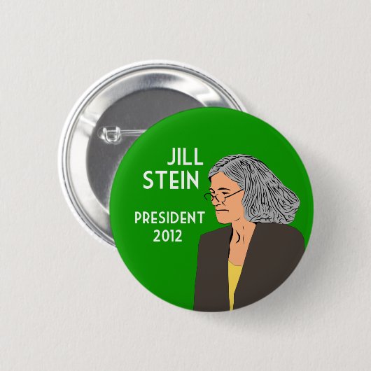 Jill Stein für Kampagnenknopf Präsidenten 2012 Button (Vorne & Hinten)