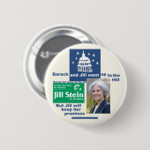 Jill Stein für Präsidenten 2012 Button (Vorne & Hinten)