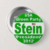 Jill Stein für Präsidenten 2012 grünes Party Button (Vorne & Hinten)
