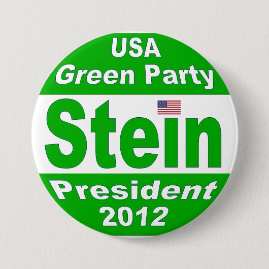 Jill Stein für Präsidenten 2012 grünes Party Button (Vorderseite)