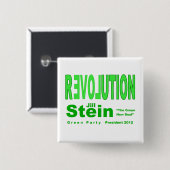 Jill Stein für Präsidenten 2012 grünes Party Button (Vorne & Hinten)