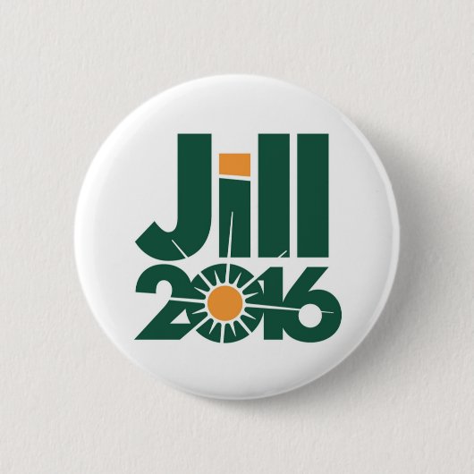 Jill Stein für Präsidenten 2016 Knopf Button (Vorderseite)