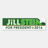 Jill Stein - grünes Party-politischer Autoaufkleber (Vorne)