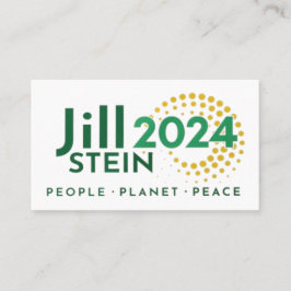 Jill Stein People Planet Peace Campaign Telefonnummerkarte