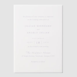 Jillian Lilac Classic Wedding Pergament Einladungen