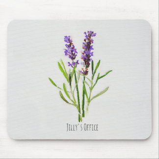 Jilly's Botanical Lavender Watercolor Mousepad