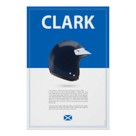 Jim Clark Helmet Poster