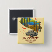 Jim Corbett National Park, Uttarakhand State Button (Vorne & Hinten)