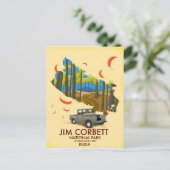 Jim Corbett National Park, Uttarakhand State Postkarte (Stehend Vorderseite)